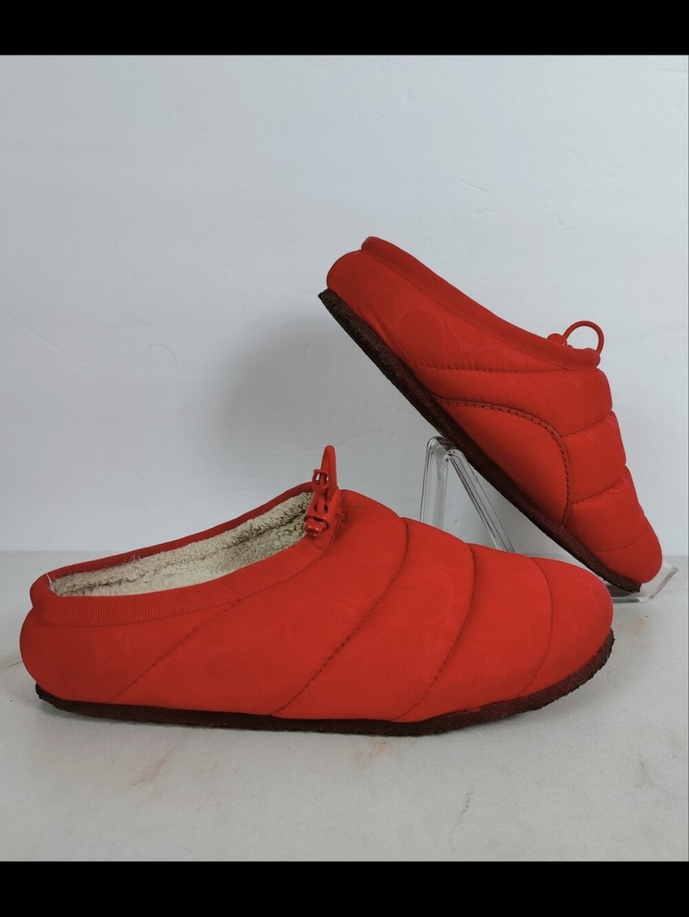 Coach Women's Rachelle Slippers Miami Red, Sz 8